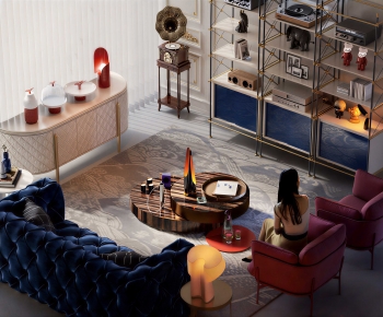 Modern Sofa Combination-ID:360390901