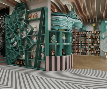 Modern Bookstore Book Bar-ID:134918931
