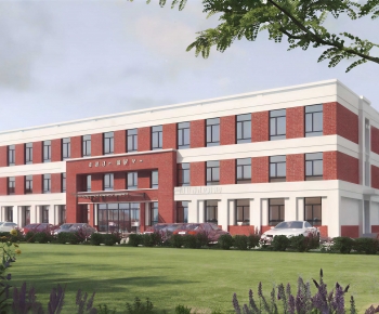 Modern School Building-ID:789104949