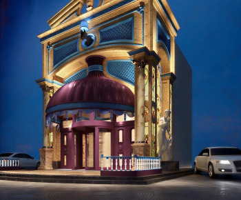 European Style Appearance Of Commercial Building-ID:408209098