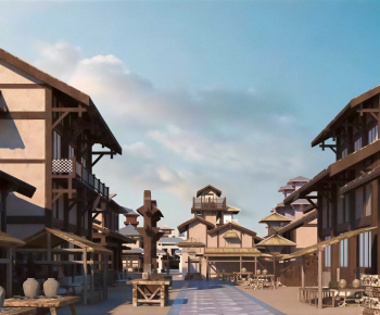 New Chinese Style Commercial Street-ID:205847023