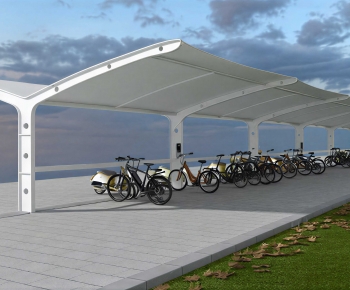 Modern Outdoor Parking Lot-ID:329262029