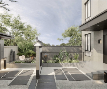 New Chinese Style Courtyard/landscape-ID:881584886