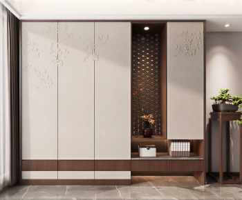 New Chinese Style Shoe Cabinet-ID:973737004