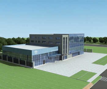 Modern Appearance Of Commercial Building-ID:455252897