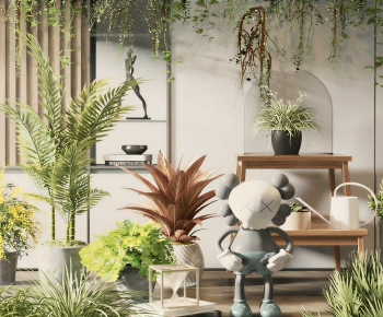 Modern Ground Green Plant Potted Plants-ID:587491046