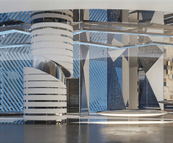 Modern Exhibition Hall-ID:691960109