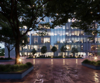 Modern Appearance Of Commercial Building-ID:596930031