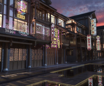 Chinese Style Commercial Street-ID:602780107