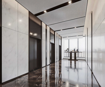 Modern Office Elevator Hall-ID:363742111