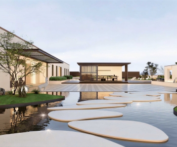 New Chinese Style Courtyard/landscape-ID:988141064