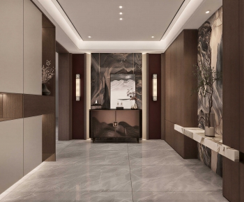 New Chinese Style Hallway-ID:107799059