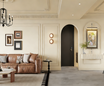 French Style A Living Room-ID:987910998