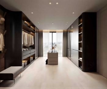 Modern Clothes Storage Area-ID:699805021