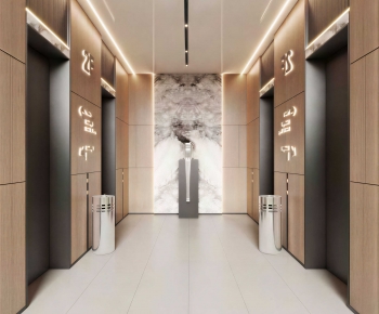 Modern Office Elevator Hall-ID:778810025