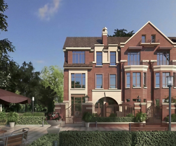 Simple European Style Townhouse-ID:318780906