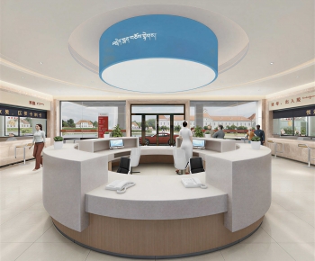 Modern Hospital Hall-ID:102999239