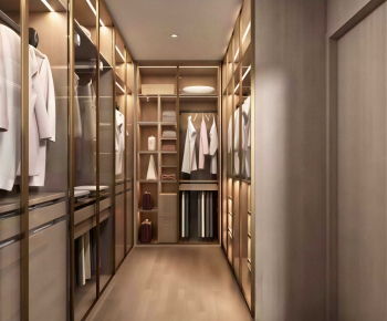 Modern Clothes Storage Area-ID:646579983