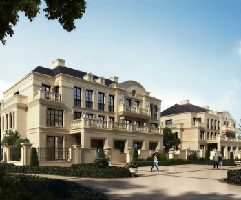 European Style Double Townhouse-ID:395009045