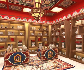 New Chinese Style Retail Stores-ID:985394958