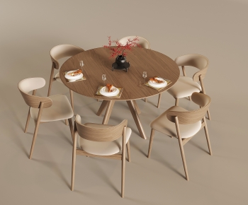 New Chinese Style Dining Table And Chairs-ID:538333898