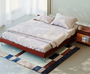 Modern Double Bed-ID:995197065