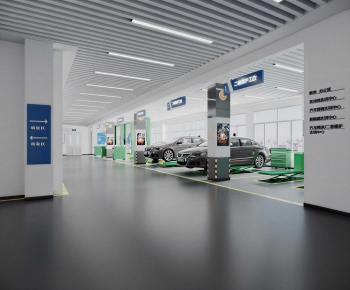 Modern Automobile Repair Shop-ID:434885986