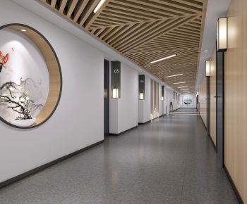 New Chinese Style Corridor-ID:746833095