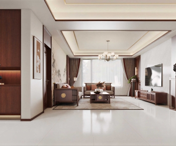 New Chinese Style A Living Room-ID:316927915