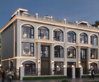 European Style Appearance Of Commercial Building-ID:358856923
