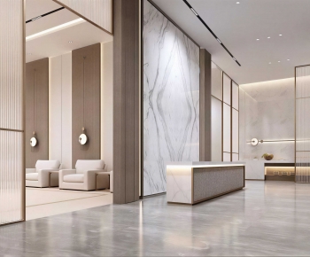 Modern Office Reception Desk-ID:938632014