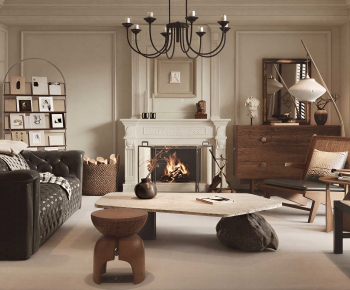 French Style A Living Room-ID:688031912
