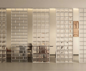 Modern Glass Screen Partition-ID:698138001