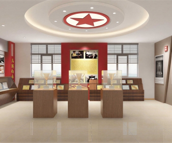 Modern Exhibition Hall-ID:734329944