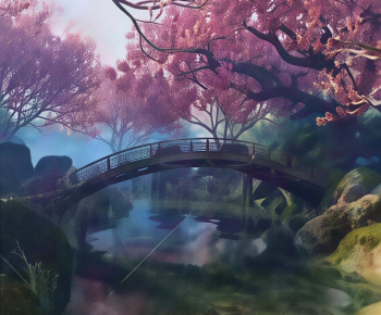 Modern Park Landscape-ID:783097032