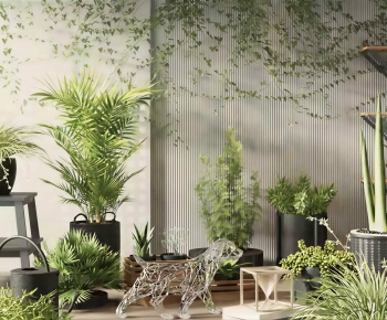Modern Ground Green Plant Potted Plants-ID:444226038
