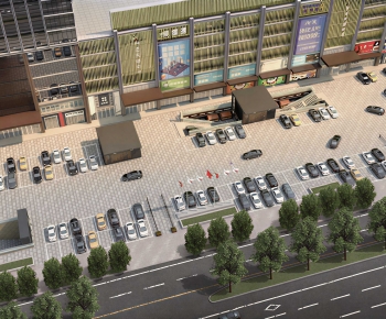 Modern Outdoor Parking Lot-ID:251989473