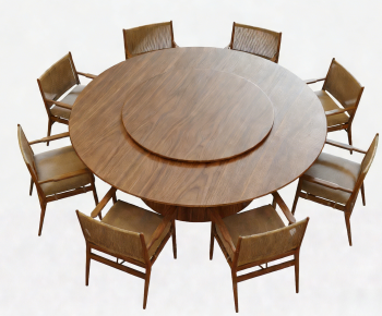 Wabi-sabi Style Dining Table And Chairs-ID:238960032