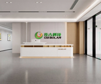 Modern Office Reception Desk-ID:385272983
