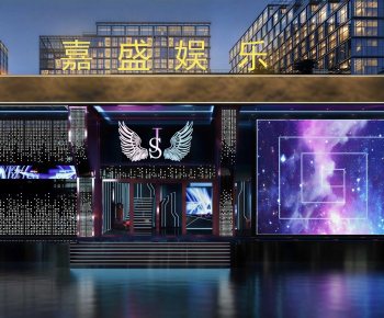 Modern Facade Element-ID:650465018