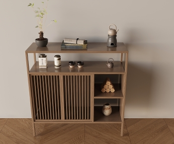 New Chinese Style Entrance Cabinet-ID:131390092