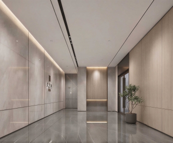 Modern Corridor/elevator Hall-ID:888769672