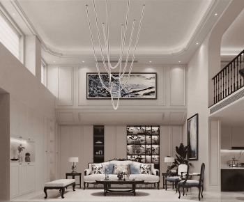 French Style A Living Room-ID:489787109