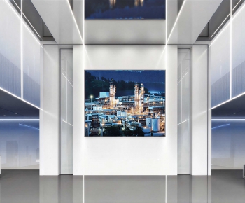 Modern Office Reception Desk-ID:655747892
