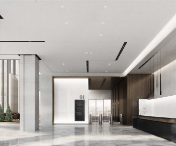 Modern Office Reception Desk-ID:556751975