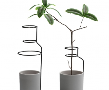 Modern Ground Green Plant Potted Plants-ID:767172108
