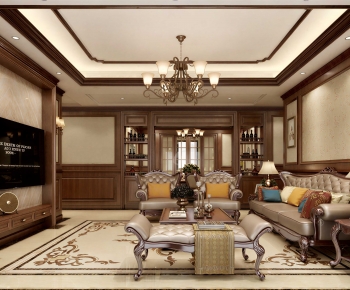 European Style A Living Room-ID:791940797