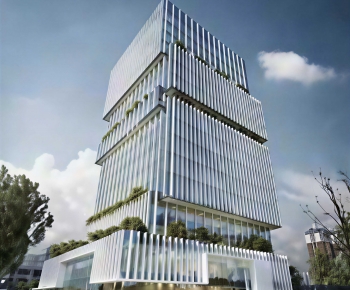 Modern Appearance Of Commercial Building-ID:649748096