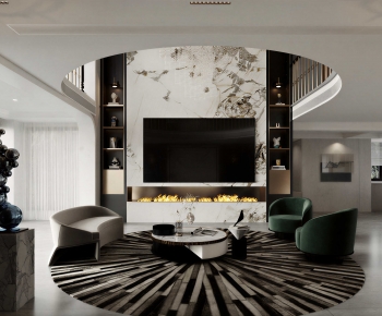 Modern A Living Room-ID:913850071
