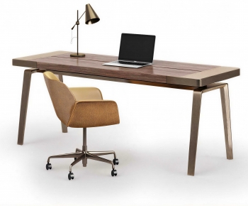 Modern Office Desk And Chair-ID:372100117
